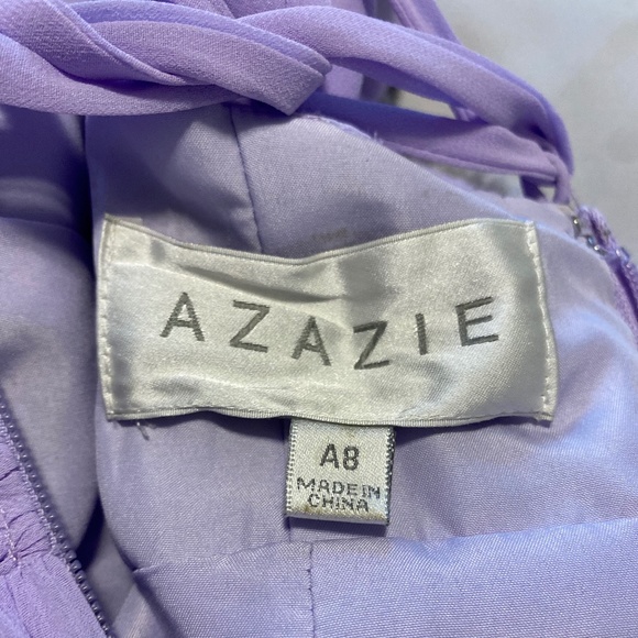 Azazie Farren Size 8 Lilac Bridesmaid Dress - Picture 5 of 5